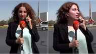 Israel's airstrike lands just meters away from a female reporter in a live TV broadcast