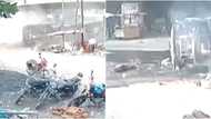 Oil tanker truck, nahulog mula sa flyover; driver, dead on the spot