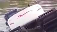 Soft soil causes amphibious backhoe to capsize in a river in Negros Occidental, killing the operator