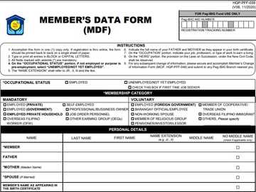 How to find your unprint MDF form of Pag-IBIG: online, tracking number ...