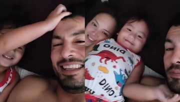 Video of Derek Ramsay's cute bonding with Ellen Adarna and Elias goes viral