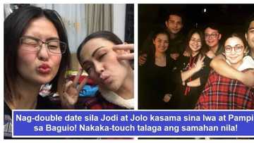 Ibang level talaga ang friendship! Jodi Sta. Maria and Jolo Revilla explore Baguio with Iwa Moto and Pampi Lacson