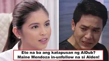 Katapusan na ba 'to ng AlDub? Maine Mendoza unfollows Alden Richards on IG, causes huge online uproar from AlDub fans