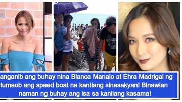 Nakaligtas sa kamatayan! Bianca Manalo and Ehra Madrigal survive boat accident in Antique, 1 passenger dead