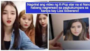 Sikat na rin sa Korea! Epic video of K-Pop star Nancy reacting to comparison to Liza Soberano