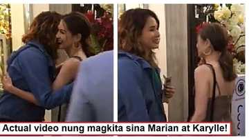Ang fake daw ni Marian! Actual video of Karylle and Marian Rivera's "beso" moment
