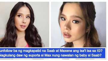 May tampuhan sila? Saab Magalona and Maxene Magalona allegedly unfollow each other on Instagram