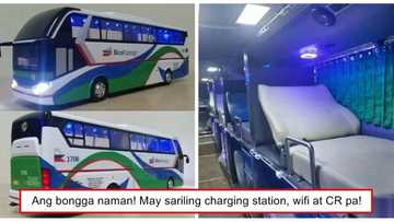 Ang sarap naman sumakay diyan! This bus with large beds wows travelers going to Bicol