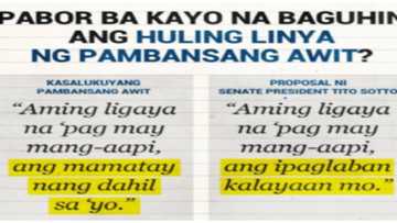 Netizens, hindi mapigilan magreact sa panukalang baguhin ang huling linya ng Lupang Hinirang