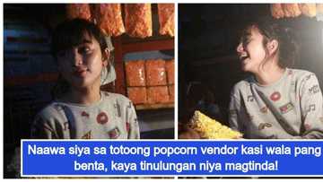 "Popcorn Girl" nag-viral di lang dahil sa kanyang kagandahan kundi dahil sa kanyang kabutihan
