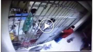 Shocking CCTV footage catches cop forcing female inmate to do oral job through prison bars