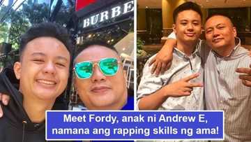 Singgaling ng ama! Anak ni Andrew E namana ang rapping skills ng PH icon