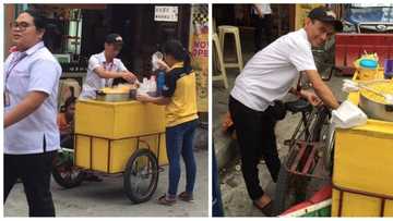 Sariling sikap lahat! A Pinoy senior high student warms the hearts of netizens by juggling his studies and selling corn at the same time!