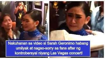 Nahiya sa fans! Sarah Geronimo caught on video crying & saying sorry for her breakdown during US concert