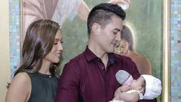 Aubrey Miles & Troy Montero’s baby girl gets baptized in Catholic Church