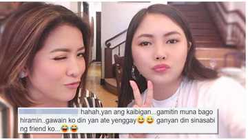 Angeline Quinto reacts to Yeng Constantino using her "mamahalin" shoes