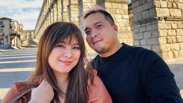 Neil Arce reacts after followers remind him and Angel Locsin about their anniversary