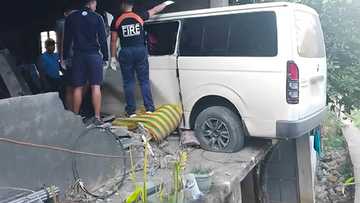 Van in Ilocos Sur lands on second floor of a home; 14 passengers survive