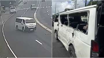Van sinalpok ng isa ring van na nawalan umano ng kontrol, 4 patay at 2 sugatan