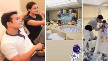 Max Collins at Pancho Magno, ipinasilip ang cute na setup ng birthday party ni baby Skye