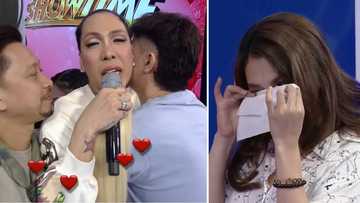 'It's Showtime' hosts, naiyak matapos tanggalin ni Vice Ganda ang wig niya