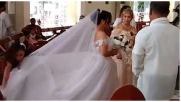 Video ng 'maid of honor' na agaw eksena sa bridal march, viral