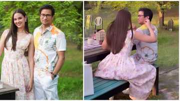 Catriona Gray & Sam Milby spotted together at birthday party