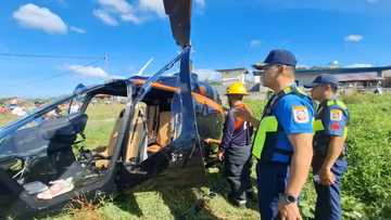 Pagbagsak ng isang helicopter sa Pililla, Rizal, nag-iwan ng matinding pinsala sa mga lulan nito
