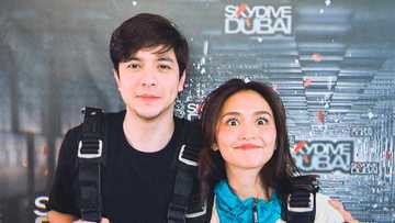 Photos nina Kathryn Bernardo at Alden Richards mula sa Skydive Dubai, viral