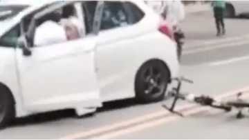 ROAD RAGE: Siklista at driver, nagpambuno dahil sa away na nag-umpisa raw sa isang busina