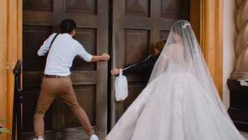 Video ng pintuan ng simbahan na ayaw bumukas para makarampa na si bride, viral
