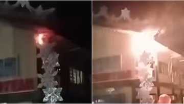 Christmas lights explode, catch fire at Subic municipal hall
