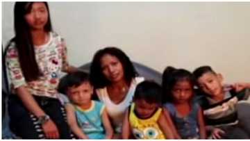 Babae, may limang anak na iba-iba ang lahi