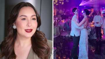 Marjorie Barretto reposts snap from Claudia and Basti Lorenzo’s wedding reception