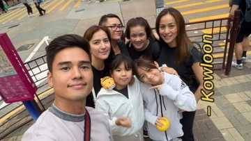 Marco Gumabao bonds with Cristine Reyes and her family in Hong Kong