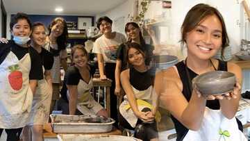 Kathryn Bernardo goes on a pottery class with Arjo's sister Ria Atayde