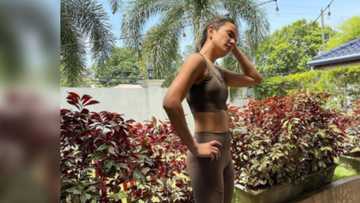 Isabel Oli shows slim figure after working hard to achieve pre-pregnancy body back