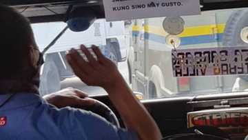 Viral ang karatula sa loob ng jeepney na may nakasulat na apela ng driver: “Kung sino po may gusto”