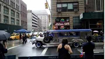 Philippine jeepney hits the streets of New York