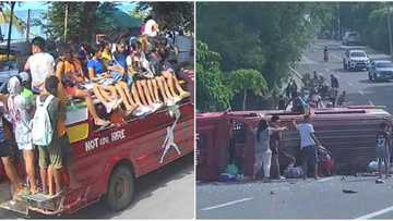 Jeep na may lulan na ekskursyonista, naaksidente sa Miag-ao, Iloilo; higit 40 ang sugatan