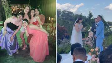 Dani Barretto, ipinasilip ilang mga tagpo sa garden wedding ni Michele Gumabao