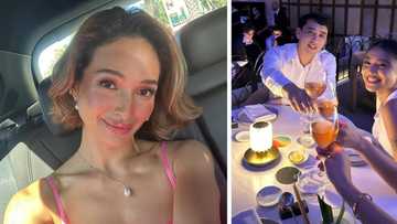 Sarah Lahbati shares lovely post about her being Nadine Lustre, Christophe Bariou’s third wheel