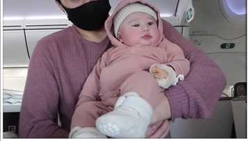 Janella at Marcus, ibinahagi sa kanilang vlog ang unang flight ni Baby Jude