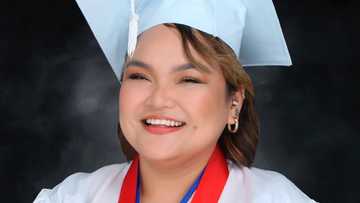 Actress Eunice Lagusad finishes high school at age 27