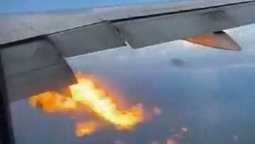 Actual video footage ng PAL flight na nagbuga ng apoy sa ere, viral na