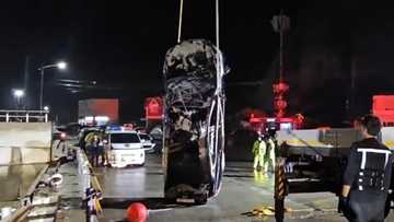 Father kills his wife and their two children after driving their car into the sea