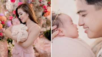 Angeline Quinto, husband share adorable posts as they celebrate Baby Sylvia turning 2 months old