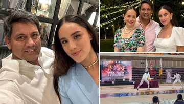 Richard Gomez congratulates daughter Juliana for her back-to-back win in UAAP epee fencing