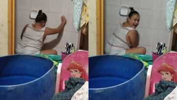 Makuwelang pagba-vlog ng anak sa kanyang ina habang naglilinis ito ng banyo, viral