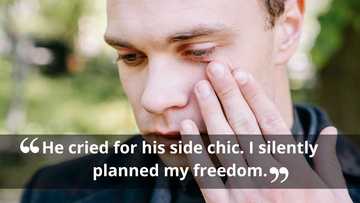 My Husband Cried Over His Side Chic — I Comforted Him, Then Left